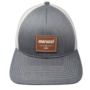 Marucci Trucker Hat Gray White OS Snapback Pro Series Patch Adjustable Baseball